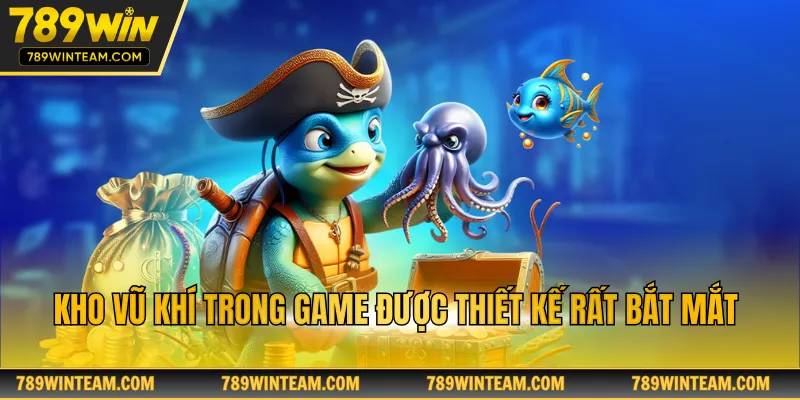 Kho vũ khí trong game được thiết kế rất bắt mắt